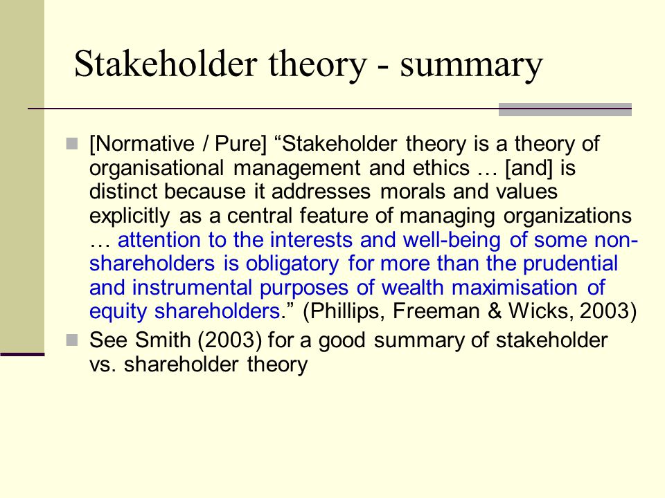 How to Use Stakeholder Theory to Develop Better Business Goals